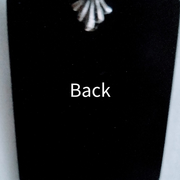 Double Strand Delicate Gun Metal Whisper Chain with Mother of Pearl Pendant - Picture 5 of 6